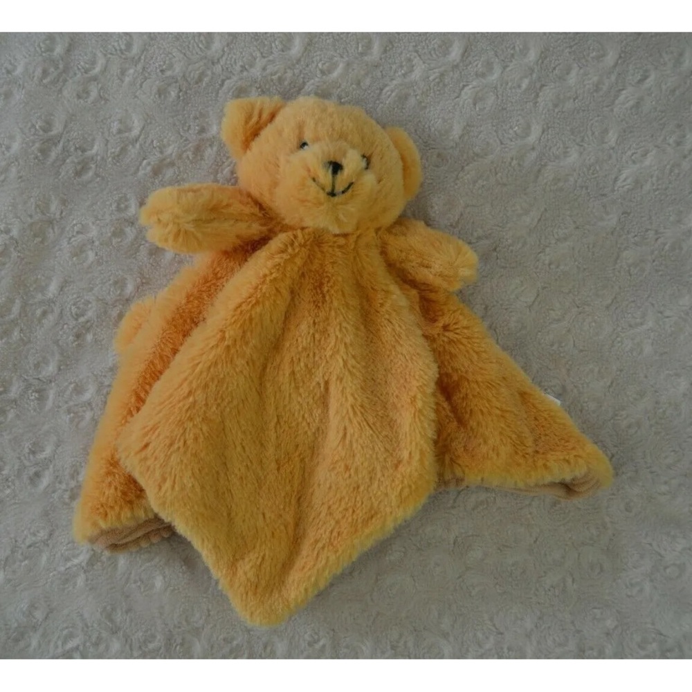 Best Made Toys Teddy Bear Lovey Security Blanket Tan Rattle Plush Corduroy